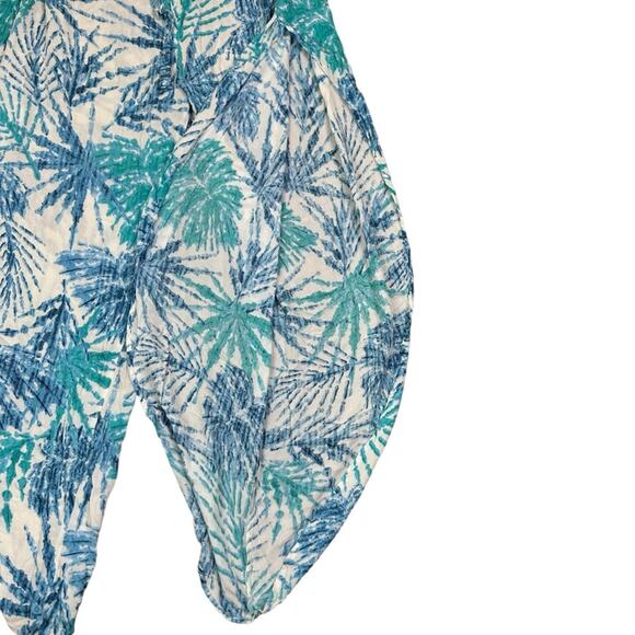 J Valdi Swim Sarong Coverup Pants Open Split Leg Tropical Palazzo Pants Size XL - Picture 4 of 9